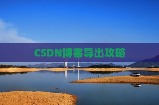 CSDN博客导出攻略